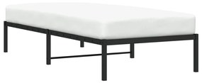 Estrutura de cama metal 90x190 cm preto