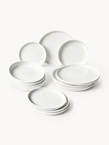 Conjunto de loiça em porcelana Nessa, 4 pessoas (12 uni.)