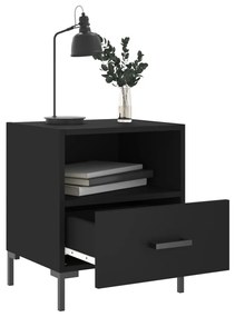 Mesas de cabeceira 2 pcs 40x35x47,5 cm deriv. de madeira preto