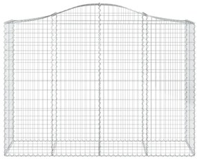 Cestos gabião arqueados 10 pcs 200x50x140/160 ferro galvanizado