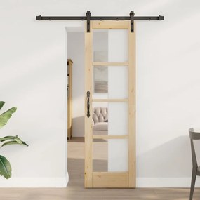Porta Deslizante vidaXL com Conjunto de Ferragens 'ORKDAL'61x198.5 cm