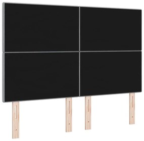 Cabeceira LED Cinza Claro 72 cm Tecido