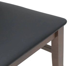 Cadeiras de jantar com almofadões 2 pcs madeira maciça castanho