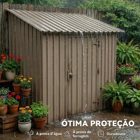 Conjunto de 12 Painéis para Telhado de Aço Galvanizado 7m² para Abrigos e Garagens 129x45cm Castanho