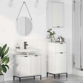 vidaXL Conjunto de Móveis para Banheiro 3 pcs Branco 39.5 x 36 x 88 cm