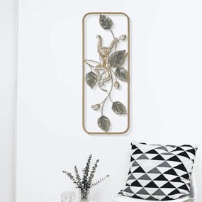 PAINEL DE PAREDE DE FERRO MONKEY 28,6X3,8X74,3 CM MULTICOLORIDO