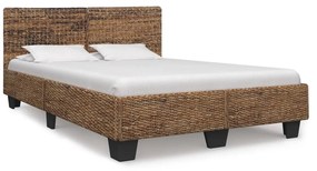 vidaXL Estrutura de cama 160x200 cm vime natural