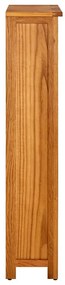 Estante c/ 4 prateleiras 70x22x110 cm madeira carvalho maciça