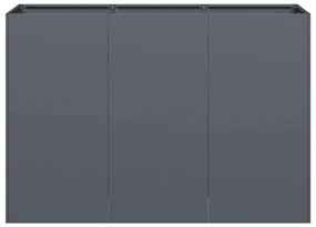Vaso/floreira 120x40x80 cm aço laminado a frio antracite