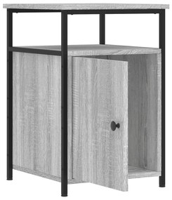 Mesas cabeceira 2 pcs 40x42x60cm deriv. madeira cinzento sonoma
