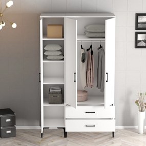 Roupeiro Kumsal RT – Branco – 120x47,5x201,4 cm