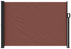 Toldo lateral retrátil 140x500 cm castanho