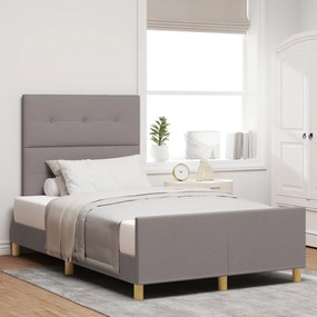 Cama vidaXL Taupe 120x200 cm Tecido