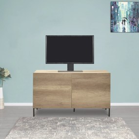 Móvel de TV "Cleo" – Taupe – 120 x 70 x 43 cm – Design Moderno