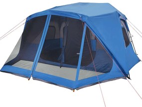 Tenda familiar 10 pessoas libertação rápida impermeável azul