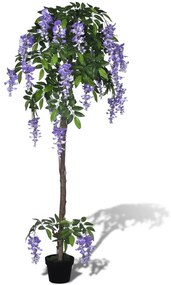 Glicínia artificial com vaso 160 cm