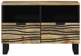 Armário de TV - 70x33.5x46 cm, Madeira de Mangueira Maciça