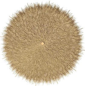 Guarda-chuva Tiki com dossel de folha de bananeira 150 cm Bambu