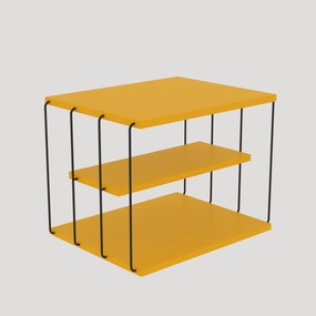 Mesa de Apoio Lifon – Amarelo/Preto – 50 cm x 33 cm x 40 cm