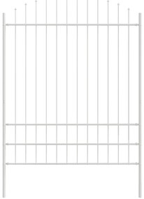 Cerca de Jardim vidaXL com Topo Arqueado Branco 8,5x2 m de Aço