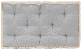vidaXL Almofadão para sofá de paletes 73x40x7 cm cinzento