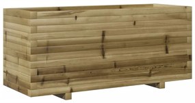 Vaso/floreira de jardim 110x40x49,5 cm madeira pinho impregnada