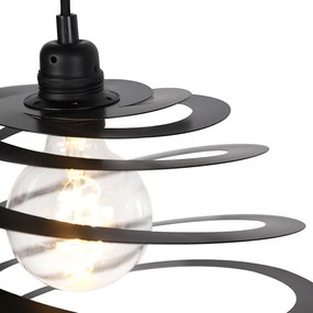 Candeeiro de suspensão de design 2 luzes com cúpula em espiral de 50 cm - Scroll Design,Moderno
