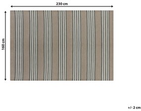 Tapete de exterior creme 160 x 230 cm SAUGOR Beliani