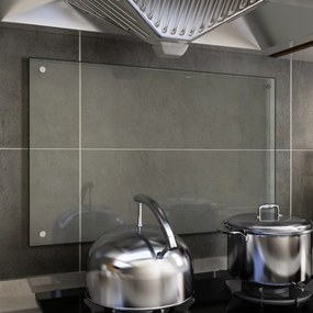 249470 vidaXL Painel anti-salpicos cozinha 80x50 cm vidro temp. transparente