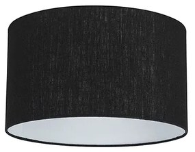 Abajur de tecido preto 35/35/20