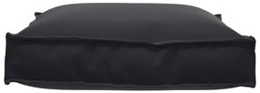 Almofada para Palete Preta 70x70x12 cm Tecido Oxford