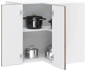 vidaXL Armário canto parede cozinha Porto madeira carvalho fumado