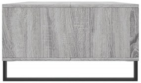 Mesa de centro 104x60x35 cm derivados madeira cinzento sonoma