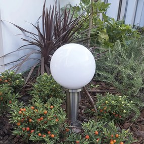 Candeeiro de poste exterior inteligente em aço inoxidável 50 cm com Wi-Fi A60 - Sfera