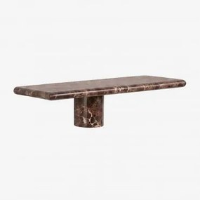 Pack De 2 Prateleiras De Parede Em Mármore Uganda Mármore Castanho Emperador & ↔︎ 35 Cm - Sklum
