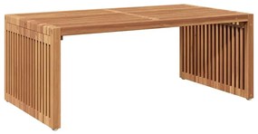 Mesa Lateral de Jardim 90x49.7x36 cm Madeira Sólida Teca
