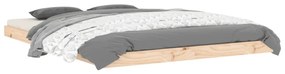 Estrutura de cama de casal 135x190 cm pinho maciço