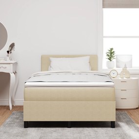 Cama Box com Colchão Verde Claro Cinza 120x200 cm Tecido de Veludo Cot