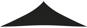 Para-sol estilo vela tecido oxford triangular 5x5x6 m preto