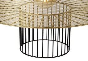 Candeeiro de suspensão inteligente dourado com preto 50 cm incl. Wifi G95 - Tess