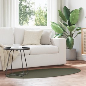 vidaXL Tapete "HUARTE" Verde Floresta 80x150 cm Oval
