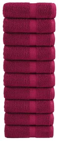 Toalhas de mãos premium SOLUND 10 pcs 30x30 cm 600 g/m2 bordô