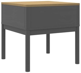 Mesa para candeeiro FLORO 55x55x54 cm pinho maciço cinzento