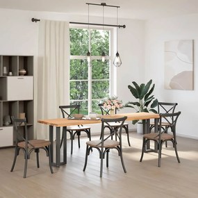Pés de mesa de console em forma de T, 2 peças, antracite, 25x28x(72-73
