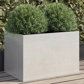 vidaXL Vaso/floreira 62x40x39 cm aço inoxidável prateado