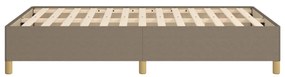 Estrutura cama sem colchão 120x200 cm tecido cinza-acastanhado
