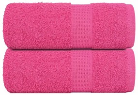 Toalhas de bidé 2 pcs 30x50 cm 360 gsm 100% algodão rosa