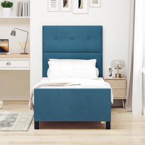 Cama vidaXL Azul-marinho 80x200 cm Veludo