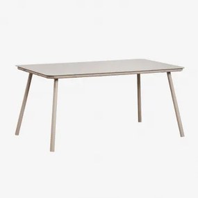 Mesa De Jantar Retangular Em Vidro E Alumínio (160x90 Cm) Arhiza Moka Brown - Sklum