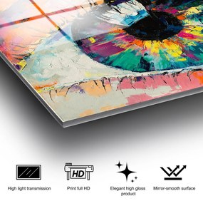 Pintura Decorativa em Vidro Temperado UV-179 – Multicolor – 70 x 100 c